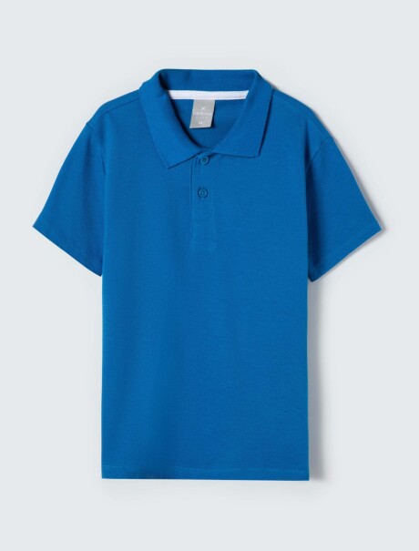POLO BÁSICA INFANTIL AZUL