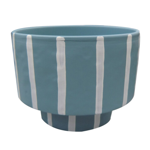 Macetas Cerámica Color Surtido Rayas Colores