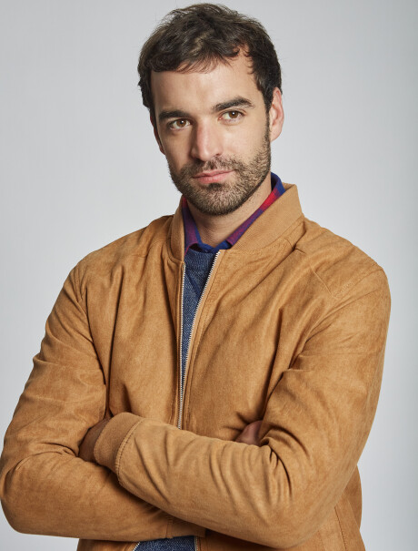 Campera bomber gamuza tostado