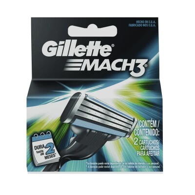 Respuesto Gillete Mach 3 - 2 Uds. Respuesto Gillete Mach 3 - 2 Uds.