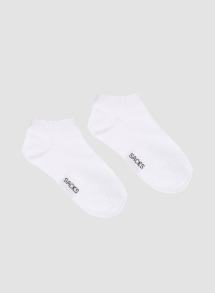 Medias ciclista lisas Blanco