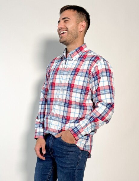 Camisa a cuadros Calisto Rojo