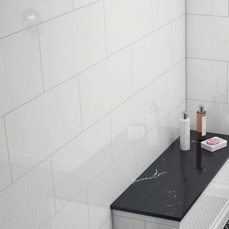 Ceramica Blanco Pleno Brillo Liso 30.5X60.5Cm Pared GAMAS DE BLANCO