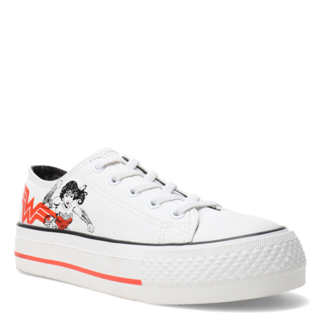 Championes de Niños DC Wonder Woman Blanco - Rojo - Negro