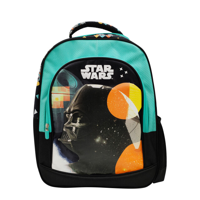 Mochila Infantil Disney Star Wars Negro - Verde Agua