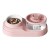 Plato 2 en 1 Mascota Fuente Agua Comedero Bebedero Electrico Variante Color Rosa