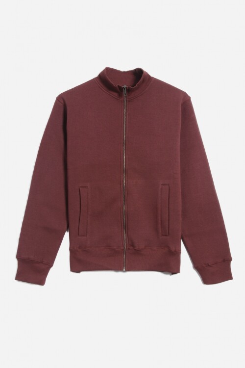 Campera liviana felpa - UNISEX BORDO