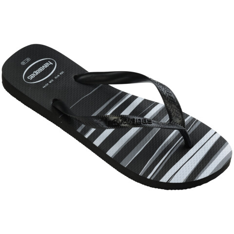 Sandalias Havaianas Top Basic Hombre Negro/Negro/Negro/Blanco