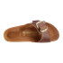 Sandalia Madrid Big Buckle Oiled Leather - Estrecho Marron