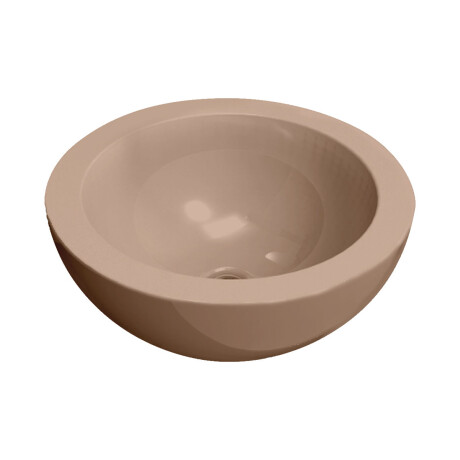 Bacha circular beige mate de apoyar 50 diá x 20 000