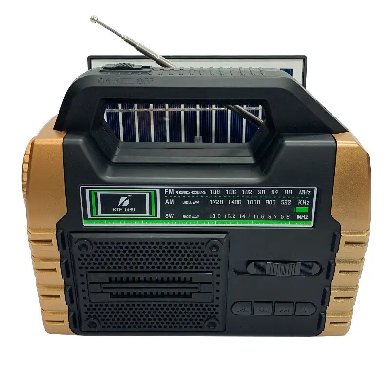 Radio parlante bluetooth KTF-1469 linterna carga solar Radio parlante bluetooth KTF-1469 linterna carga solar