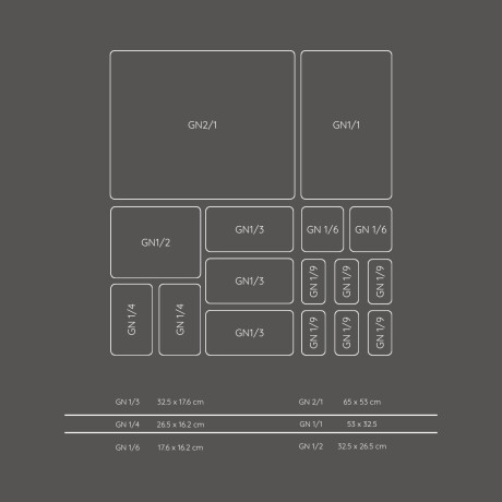 Cuba de Acero Inoxidable GN 2/1 2 cm Cuba de Acero Inoxidable GN 2/1 2 cm