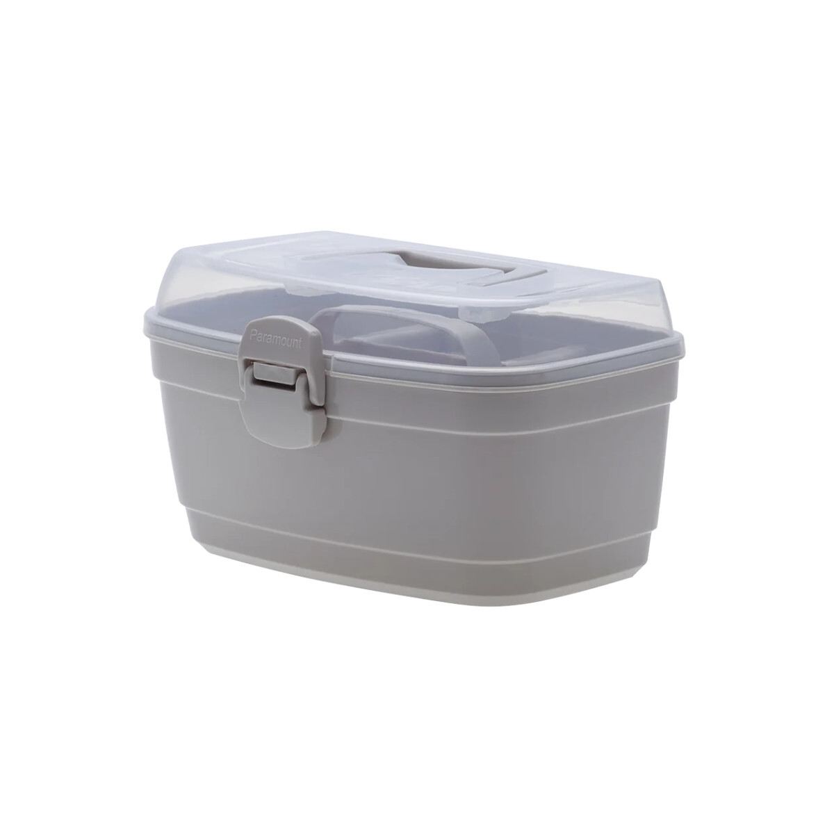 CAJA PLASTICA MULTIUSO CON BANDEJA M 27X19X19 CM. 