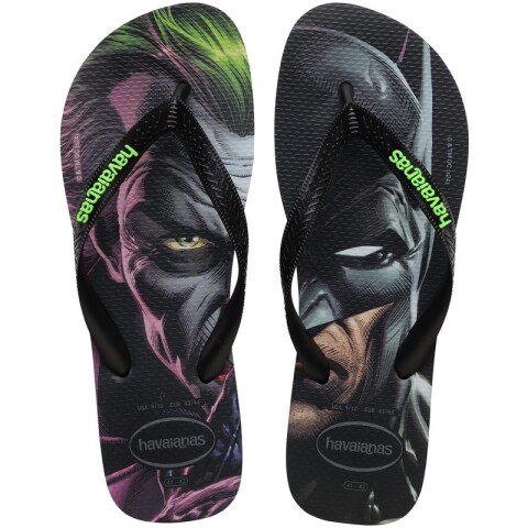 Ojotas Havaianas Top Heroes DC Negro