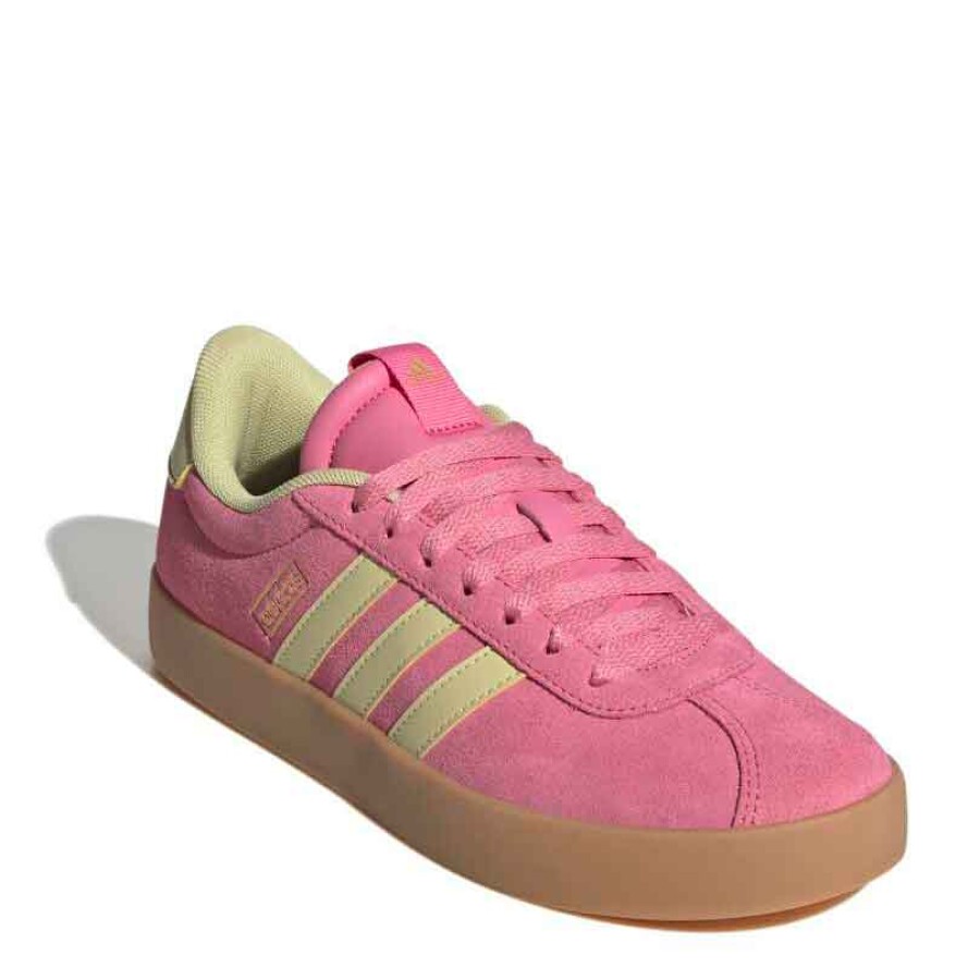 Championes de Mujer Adidas VL Court 3.0 Rosado - Amarillo