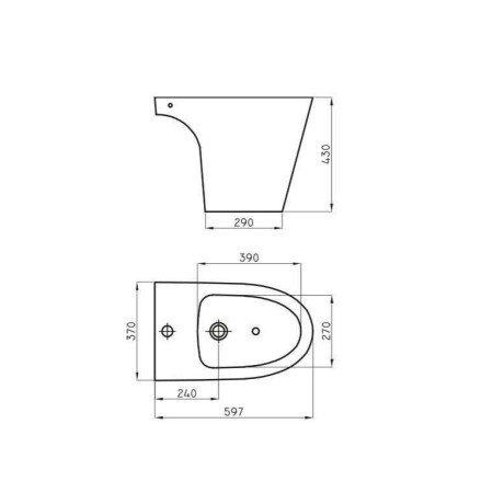 Bidet Blanco Ferrum Marina No Incluye La Tapa 000