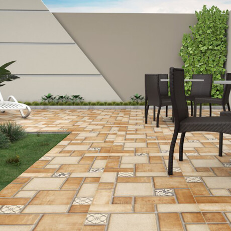 Ceramica Cotto Rústico 57X57Cm Piso Pared GAMAS DE BEIGE