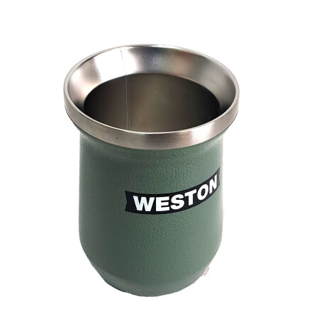 CAMPING - MATE ACERO CON LOGO WESTON 236ML 11X8CM DOBLE CAPA - CAMPING - MATE ACERO CON LOGO WESTON 236ML 11X8CM DOBLE CAPA -