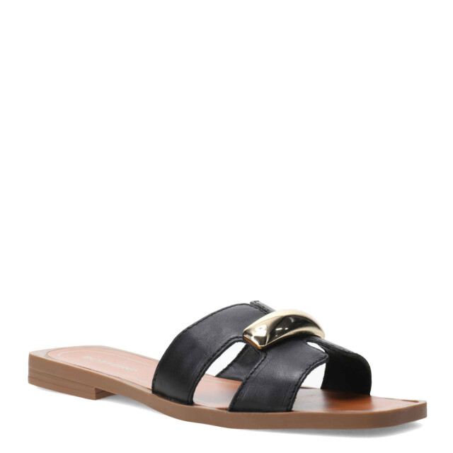 Sandalia de Mujer Bottero con aplique metálico Negro