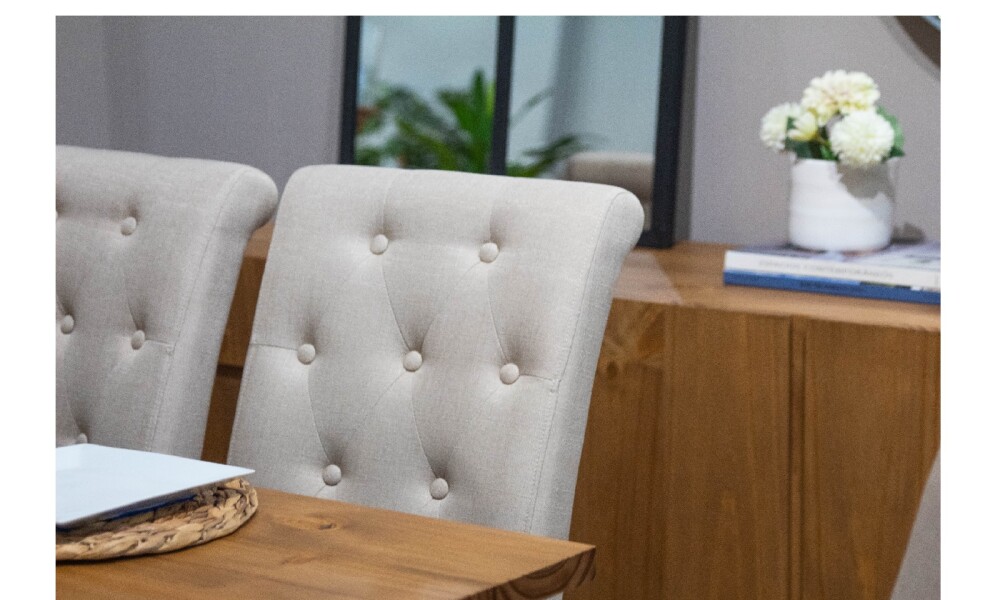 Silla THOMÉ en Tela Beige Silla THOMÉ en Tela Beige