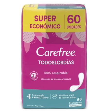 Carefree Protectores diarios Todos los días x60 Carefree Protectores diarios Todos los días x60