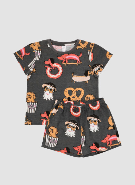 Pijama salchichas Gris