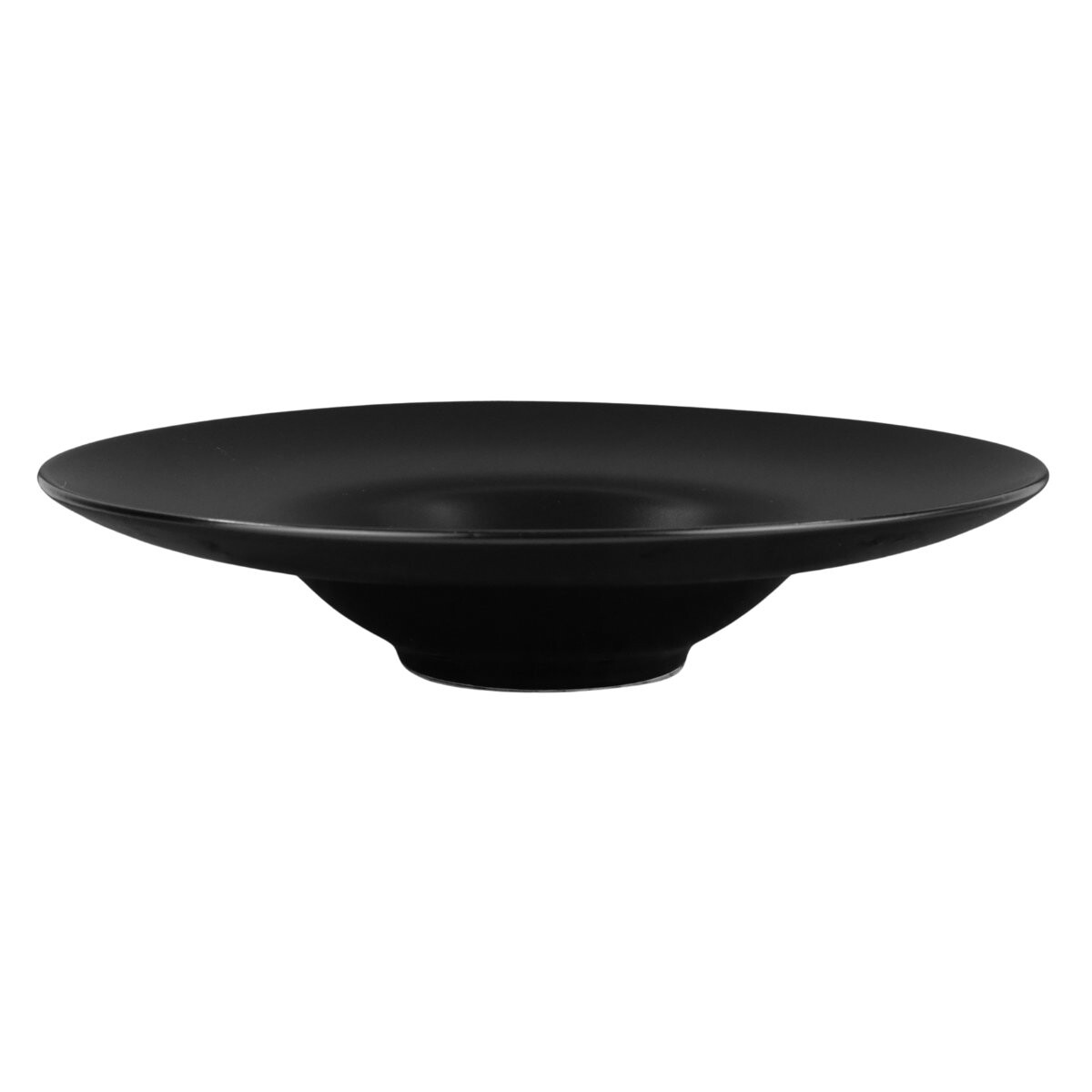 Plato para pasta de ceramica negro 