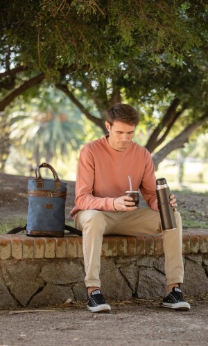 KIT MATERO NORTH STAR AZUL DENIM CON CHOCOLATE