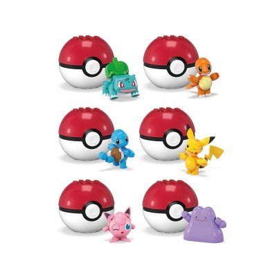 FIGURA POKEBOLA CLASICA POKEMON CONSTRUX VARIOS MODELOS FIGURA POKEBOLA CLASICA POKEMON CONSTRUX VARIOS MODELOS