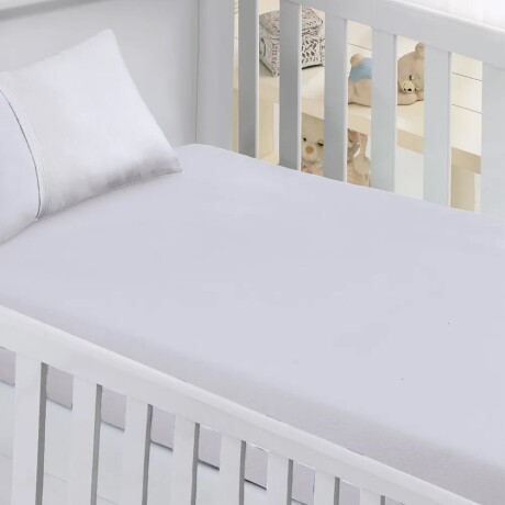 Juego 3 piezas sabanas cuna blanco