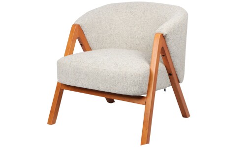 Butaca GINA Beige Tapizada en Tela Rústica Butaca GINA Beige Tapizada en Tela Rústica