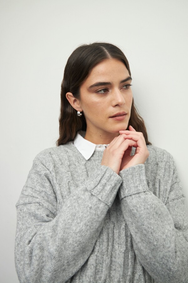 SWEATER TRIBU Gris Melange