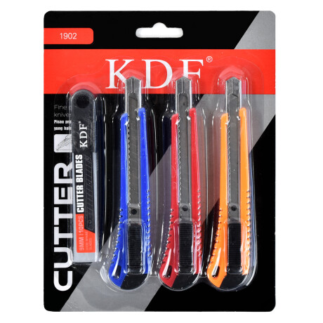 Set de tres trinchetas de plástico + repuesto Set de tres trinchetas de plástico + repuesto