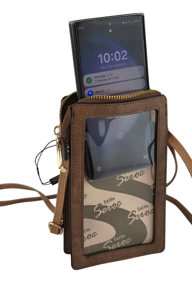 Porta celular Marron