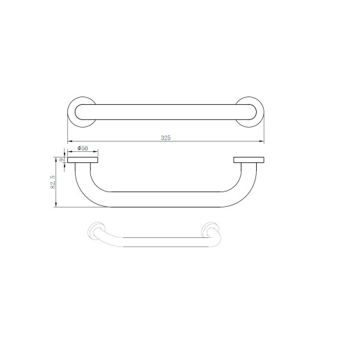 AGARRADERA BRUSH NICKEL 28CM SERIE ROMA 000