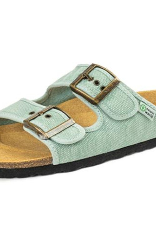 Sandalias natural world eco aqua Verde