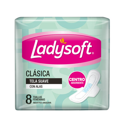 Toallas Femeninas Ladysoft Clásica T.suave 8 Uds. Toallas Femeninas Ladysoft Clásica T.suave 8 Uds.