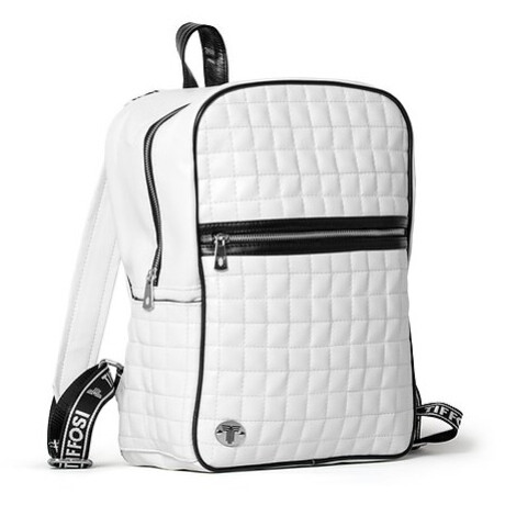 Mochila Tiffosi Cuadrille Blanco - Negro