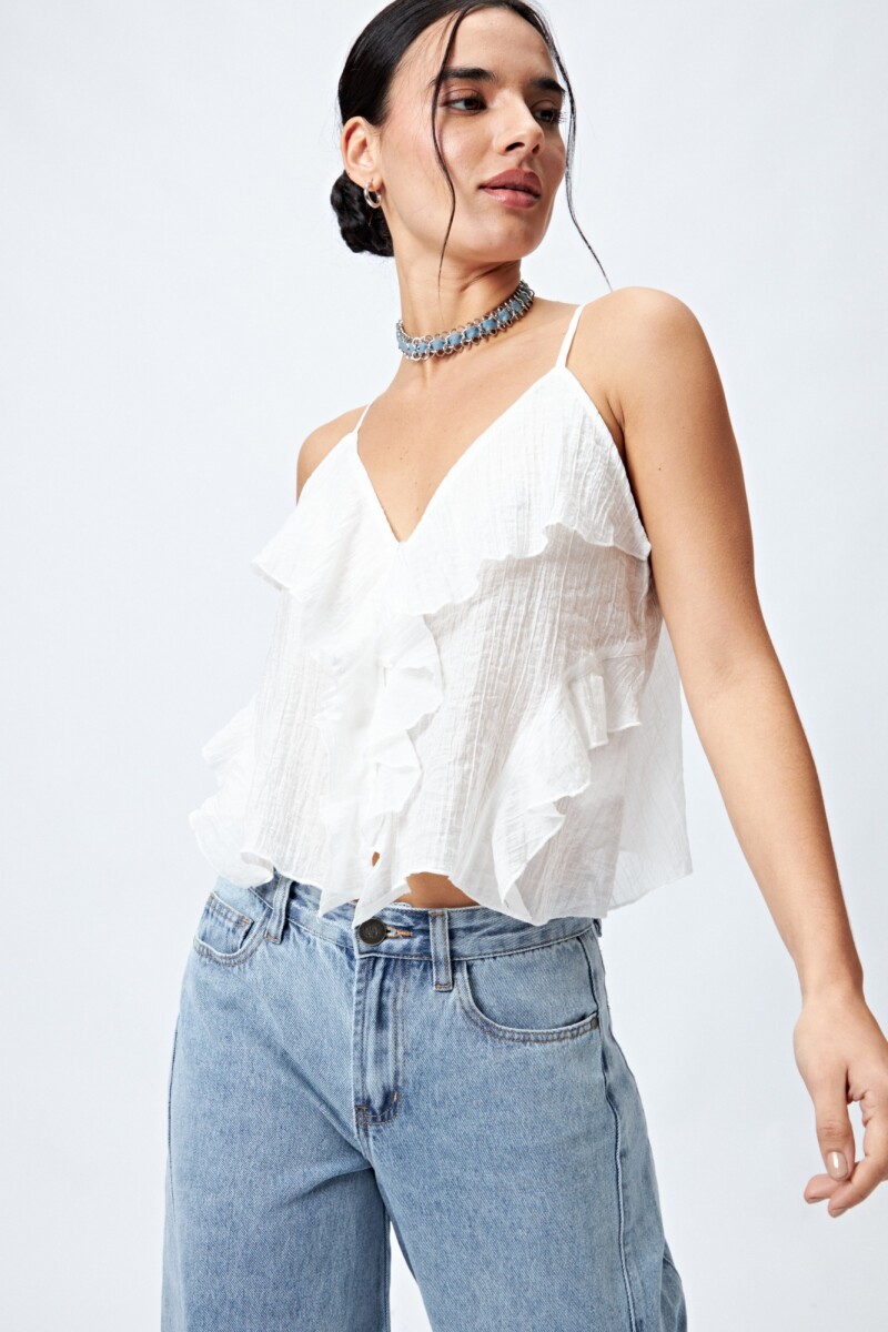 TOP RADIANTE Blanco
