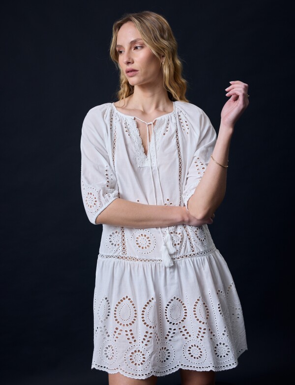 Vestido Broderie BLANCO