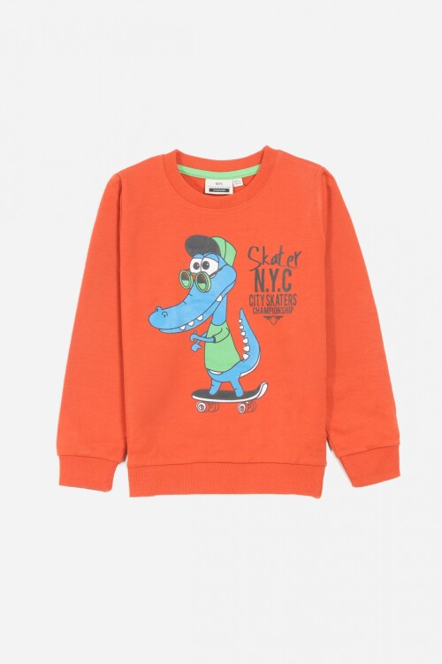 Buzo estampa Cocodrilo ROJO