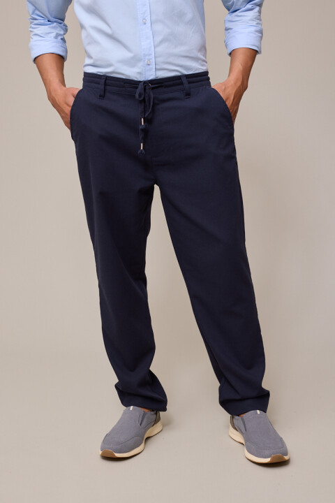 PANTALON LINO AVALONS26 POLANCO Azul