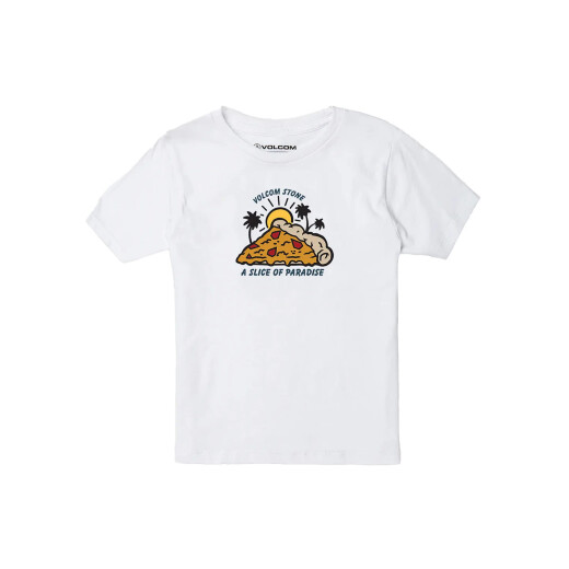 Remera Volcom Cheesy Street Niño - Blanco Remera Volcom Cheesy Street Niño - Blanco
