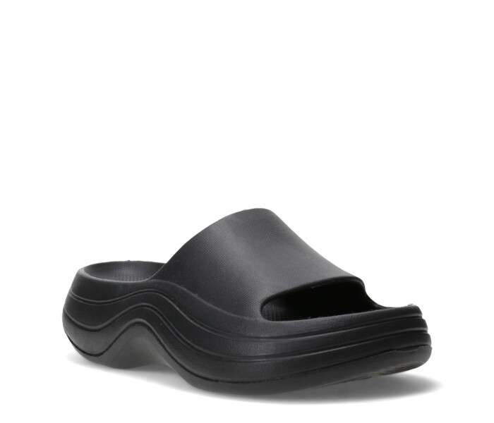 Chanclas de Mujer Miss Carol KHIVA de goma playera Negro