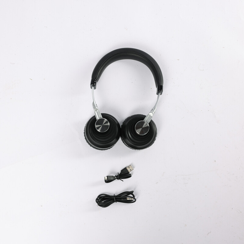 Auriculares bluetooth VJ083 con vincha ajustable negro Auriculares bluetooth VJ083 con vincha ajustable negro