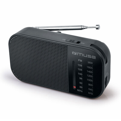 RADIO PORTÁTIL MUSE M025R AM FM NEGRO RADIO PORTÁTIL MUSE M025R AM FM NEGRO