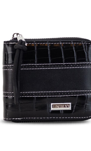 BILLETERA CANDELA CROCO NEGRO