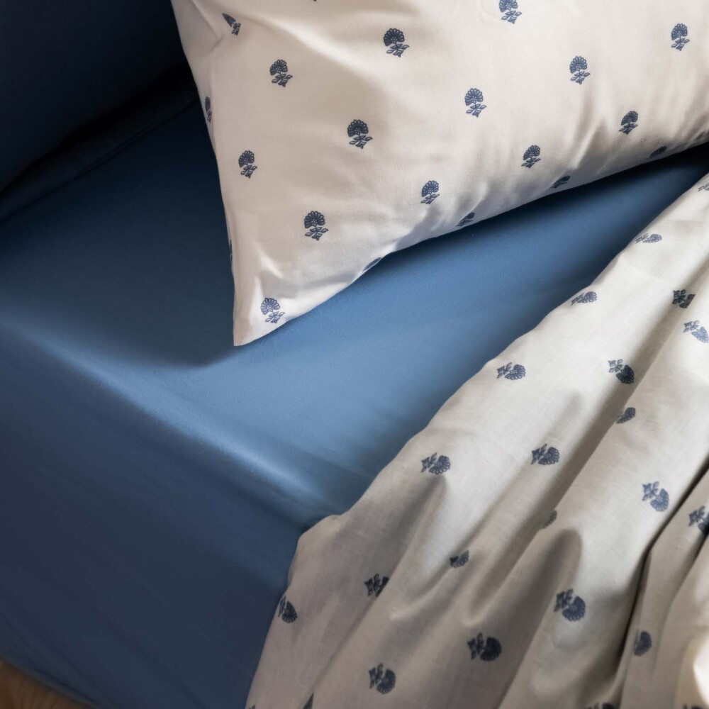 JUEGO SÁBANAS QUEEN ALGODON-Y-POLIESTER ROSA IRIS