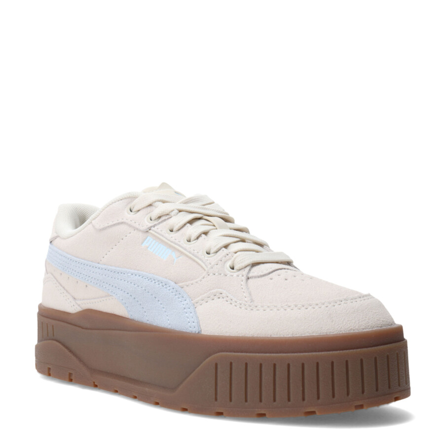 Championes de Mujer Puma Karmen II Idol SD Beige Arena - Celeste