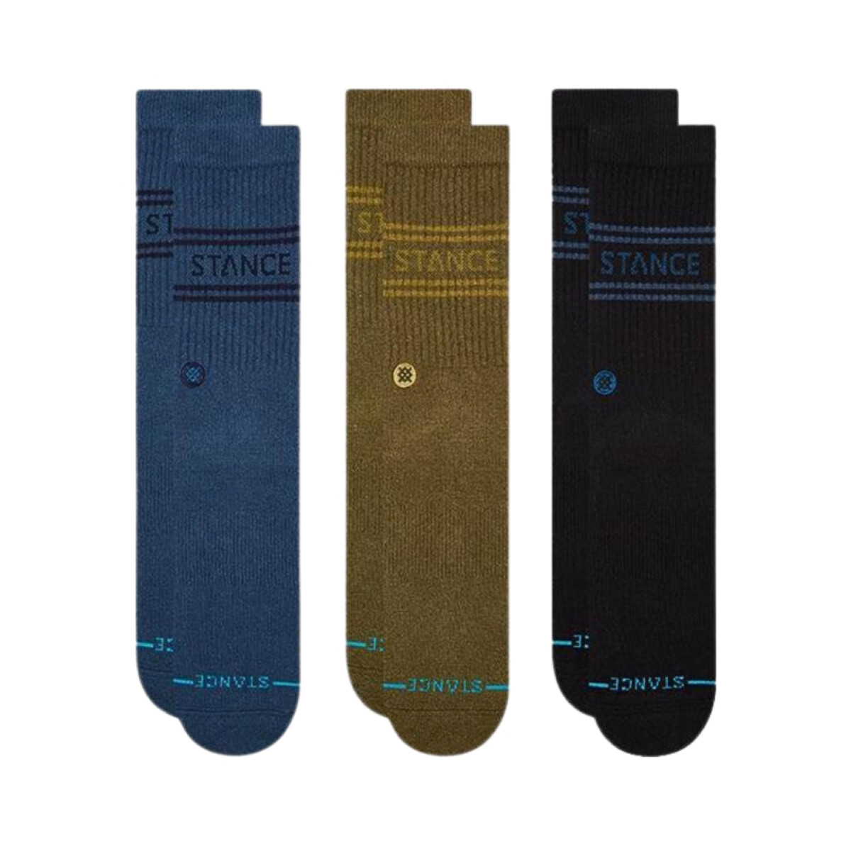 Medias Stance Basic 3 Pack Crew 